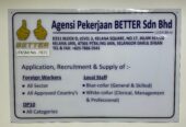 Agensi Pekerjaan BETTER Sdn Bhd
